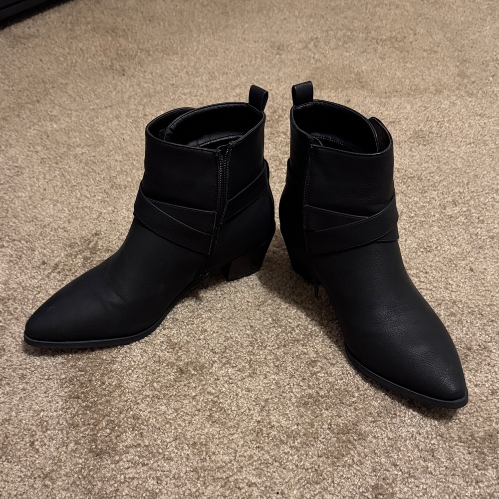 Maurices Black Ankle Booties
